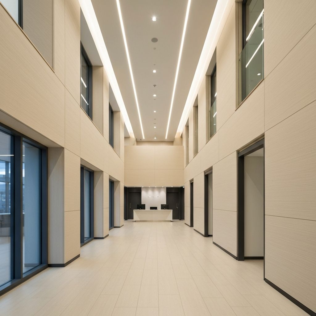 Executive office building interior. Architectural photography.